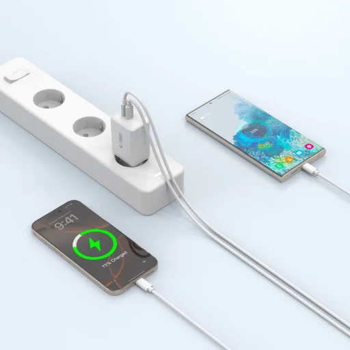 Tech-protect Nc45w-gan 2-port Hálózati Töltő Pd45w Fehér - 6