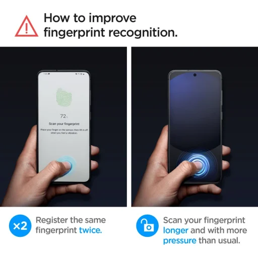 Spigen Glas.TR "EZ Fit" 2-Pack Galaxy S24 FE üvegfólia - 14