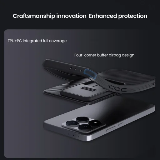 Nillkin CamShield PRO kemény tok Xiaomi 14T Fekete tok - 5