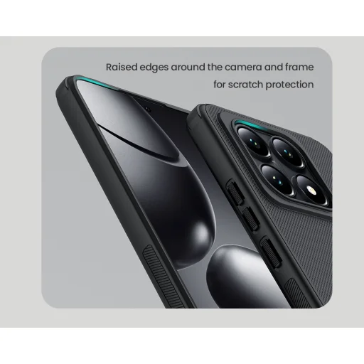 Nillkin Super Frosted PRO hátlap tok Xiaomi 14T-hez, Fekete tok - 5