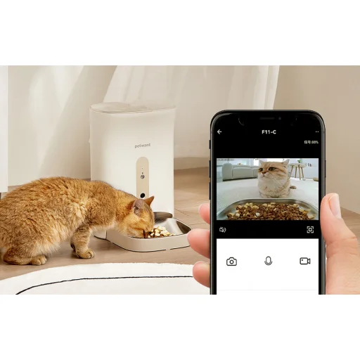 PetWant F11-C Automata állateledel-adagoló beépített kamerával - 3