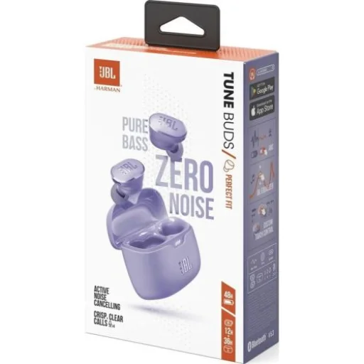JBL Tune Buds TWS Bluetooth Vezeték nélküli Fülhallgatók Lila EU - 4