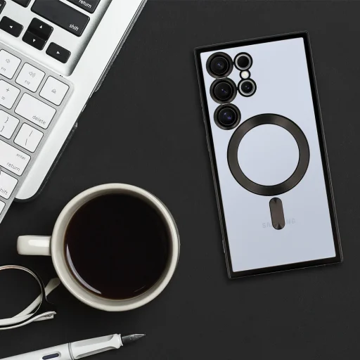 Metallic Magsafe tok Samsung Galaxy S24 Ultra fekete - 7