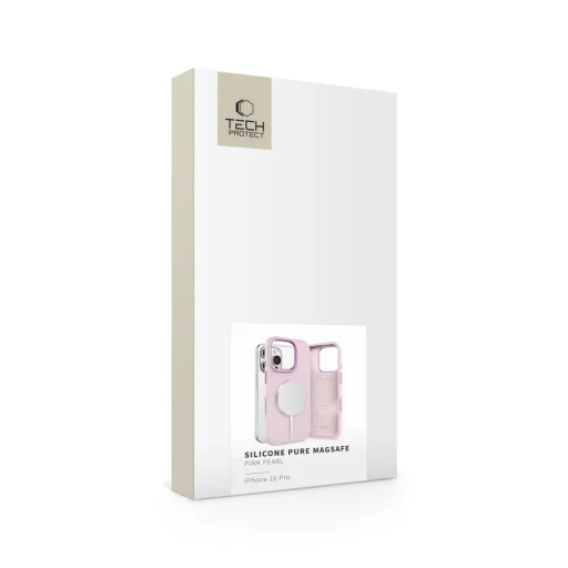 Tech-protect Silicone Pure Magsafe Iphone 16 Pro Pink Pearl Tok - 4