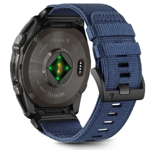 TECH-PROTECT NYLON CLASSIC GARMIN FENIX 5X / 5X PLUS / 6X / 6X PRO / 7X / 8 (51 MM) NAVY BLUE óraszíj - 1