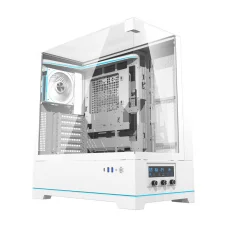 Darkflash Számítógépház DY450 PRO Fehér ventilátorral