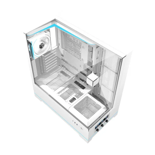 Darkflash Számítógépház DY450 PRO Fehér ventilátorral - 7