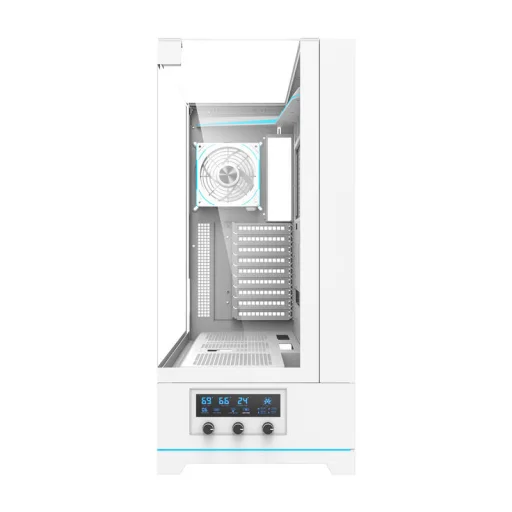 Darkflash DY450L PRO számítógépház fehér ventilátorral - 3