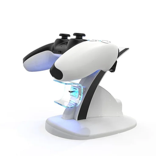 PS5 kontroller töltő dupla dokkoló HBP-253 fehér - 5