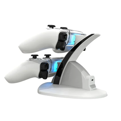 PS5 kontroller töltő dupla dokkoló HBP-253 fehér - 6