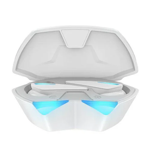 Bluetooth 5.0 TWS Játékkiegészítő Fülhallgató + AWEI Dokkoló Állomás (T23) fehér - 2