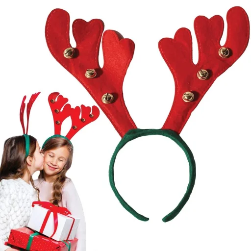 Karácsonyi Fejpánt "Rénszarvas agancs csengőkkel" RC-K-297 - 2