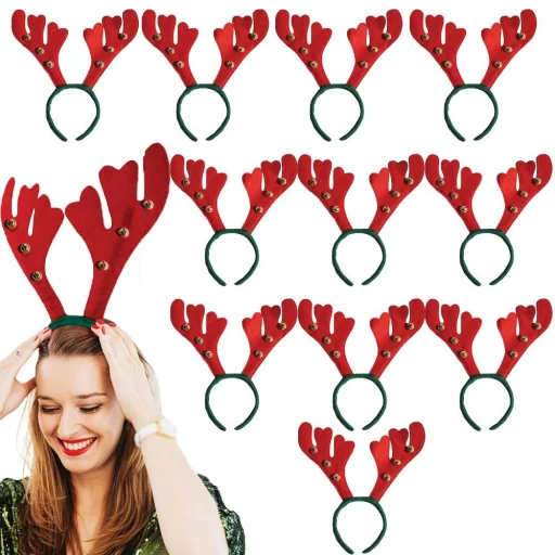 Karácsonyi Fejpánt "Rénszarvas agancs csengőkkel" RC-K-297 - 4
