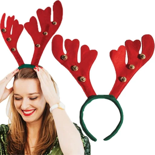 Karácsonyi Fejpánt "Rénszarvas agancs csengőkkel" RC-K-297 - 11