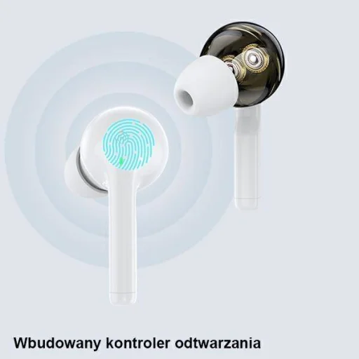 TWS AWEI (T12) Bluetooth sport fülhallgató fehér - 8