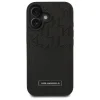  iPhone 16 6.1" fekete Karl Lagerfeld KLHCP16SPGKHPRPK keménytok Cardslots Monogram tok thumbnail