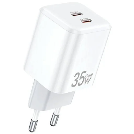 AWEI nice. network. PD65-EU 35W 2x USB-C fehér/fehér GaN - 1