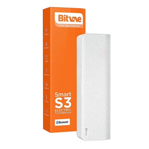 Bitvae S3 szónikus fogkefe alkalmazással, fejek szett és utazótok (rózsaszín) - 3