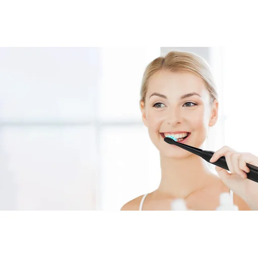 FairyWill FW-507 Szónikus elektromos fogkefe fejkészlettel és tokkal (2 db, fekete és fehér) - 8