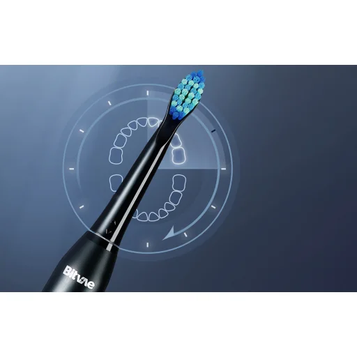 Sonic elektromos fogkefe tippekkel és utazótokkal D2 (fekete) - 5