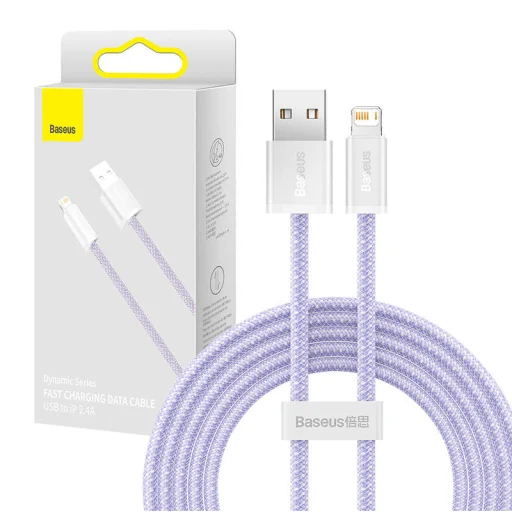 Baseus Dynamic USB-Lightning kábel, 2,4A, 2m (lila) - 1