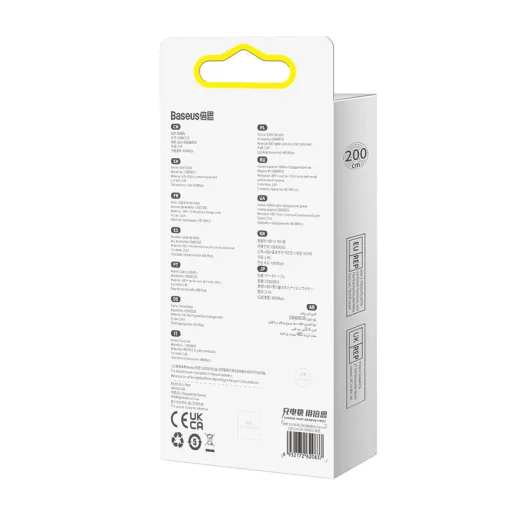 Baseus Dynamic 2 USB - Lightning töltőkábel, 2,4A, 2m (lila) - 5