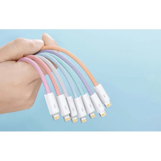 Baseus Dynamic USB-C Lightning kábel 20W, 1m (fehér) - 6