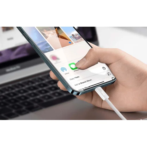 Baseus Dynamic USB-C Lightning kábel 20W, 1m (fehér) - 9