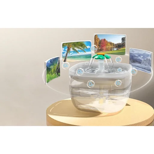 Petwant FW1-L(BAS) automata állateledel-adagoló + 2L kisállat itató - 8