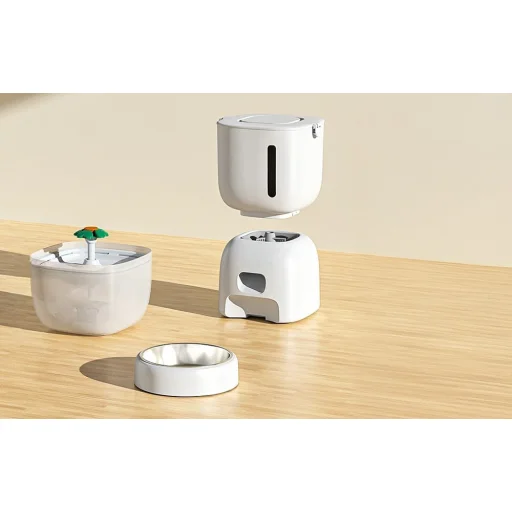 Petwant FW1-L(BAS) automata állateledel-adagoló + 2L kisállat itató - 10