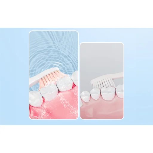 Sonic fogkefe tartalék fejekkel, tartóval és tokkal D2 (rózsaszín) - 3