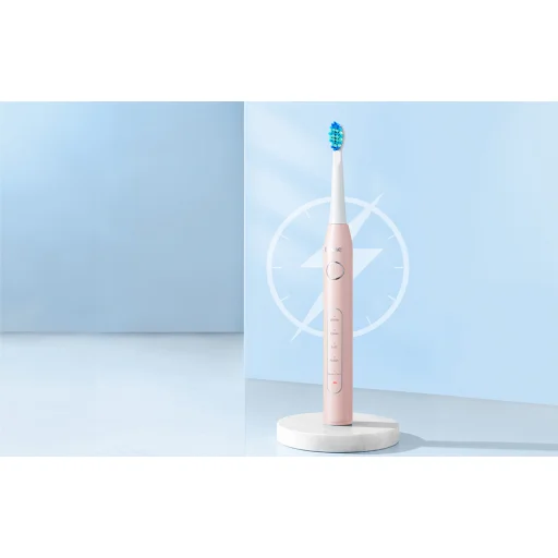 Sonic fogkefe tartalék fejekkel, tartóval és tokkal D2 (rózsaszín) - 6