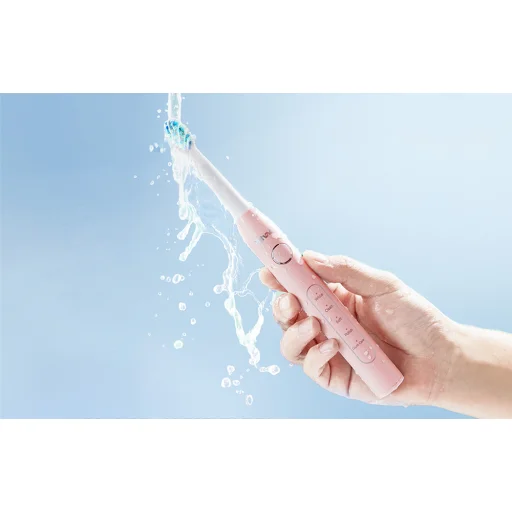 Sonic fogkefe tartalék fejekkel, tartóval és tokkal D2 (rózsaszín) - 8