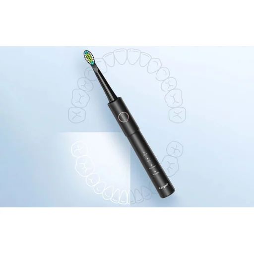 FairyWill FW-5020E + FW-E11 Szónikus fogkefe fejkészlettel és szájzuhannyal (fekete) - 13