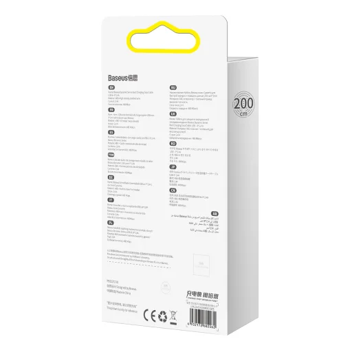 Baseus Dynamic USB-Lightning kábel, 2,4A, 2m (fehér) - 4