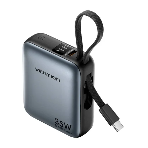 Powerbank Vention FHEH0 10000mAh 30W (szürke) - 2