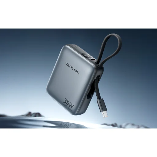 Powerbank Vention FHEH0 10000mAh 30W (szürke) - 8