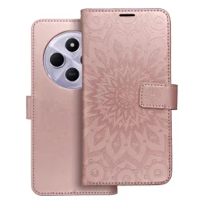 MEZZO fliptok Xiaomi Redmi 14C mandala rózsaarany tok