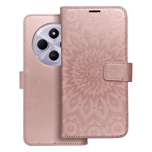 MEZZO fliptok Xiaomi Redmi 14C mandala rózsaarany tok - 10