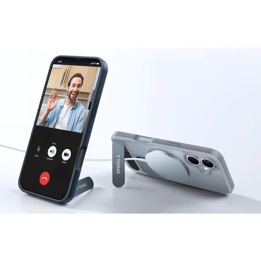 Torras tok Pstand iPhone 16 Plus készülékhez (Titán szürke) - 3