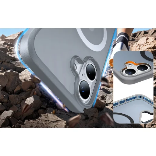 Torras tok Pstand iPhone 16 Plus készülékhez (Titán szürke) - 6