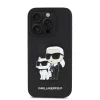  iPhone 15 Pro fekete Karl Lagerfeld PU Saffiano Karl és Choupette tok thumbnail