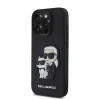  iPhone 15 Pro fekete Karl Lagerfeld PU Saffiano Karl és Choupette tok thumbnail