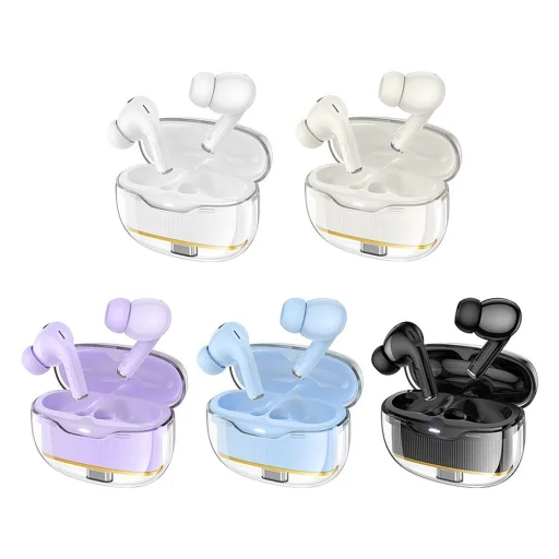 HOCO vezeték nélküli fülhallgató bluetooth TWS EW54 tejfehér - 2