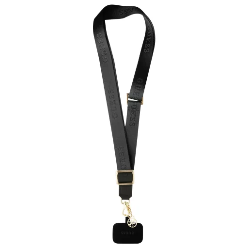 Guess keresztpánt nylon 4G charm fekete - 1