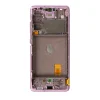 LCD kijelző + Érintőegység + Előlapi borítás Samsung G780 4G Galaxy S20 FE Cloud Lavender (Szerviz csomag) thumbnail