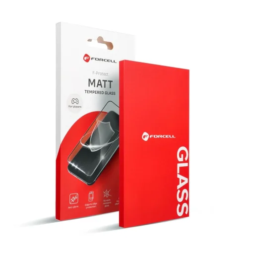 Forcell Matt Glass - iPhone 12 Pro Max fekete üvegfólia - 11