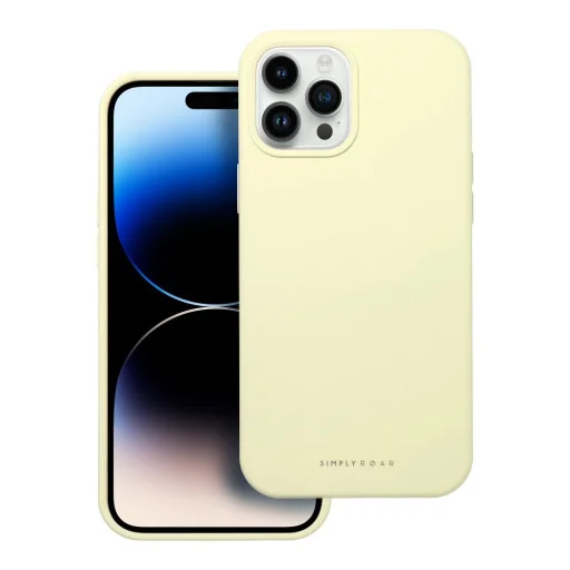 Roar Cloud-Skin tok - iPhone 12 Pro Max Light Yellow tok - 1