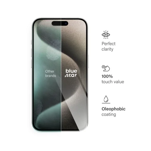 Tempered Glass Blue Star - iPhone 15 Pro üvegfólia - 2