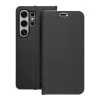 LUNA fliptok Carbon Samsung Galaxy S24 Ultra fekete tok thumbnail